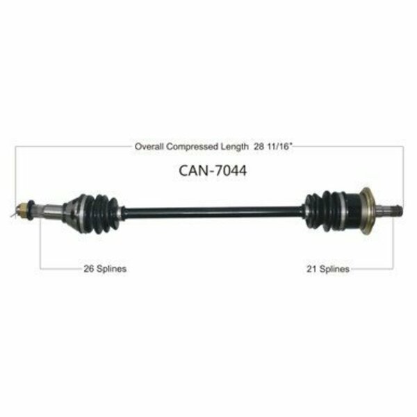 Wide Open OE Replacement CV Axle for CAN AM FRONT LEFT MAVERICK 1000 XMR 16-18 CAN-7044